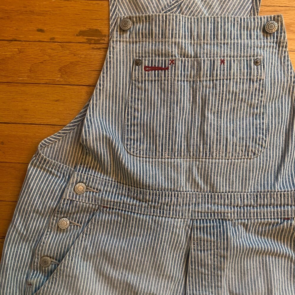 Vintage Gap Stripe Carpenter Overalls Size S - Picture 4 of 4